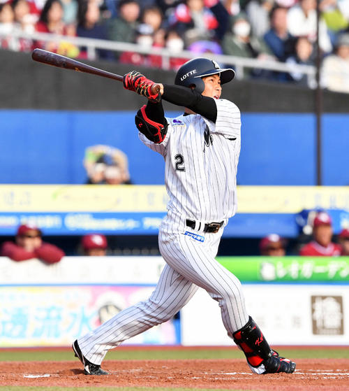 ロッテ藤原恭大（2019年3月31日撮影）