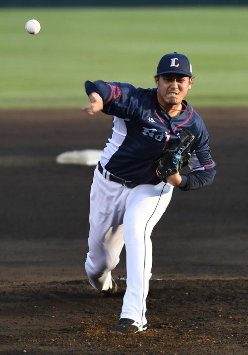 ソフトバンク対西武　先発の高橋光成（撮影・今浪浩三）