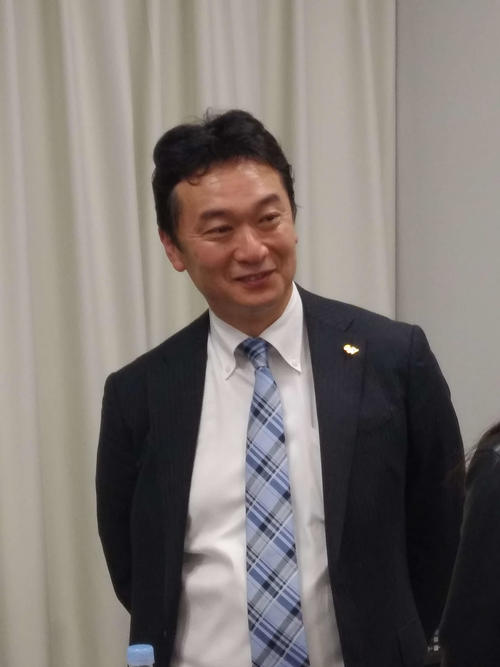 講演を行ったソフトバンク三笠杉彦球団統括本部長
