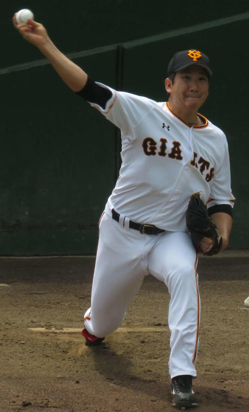 菅野智之投手（2019年5月13日撮影）