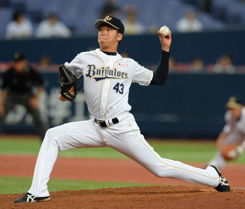 オリックス時代の坂寄晴一（2015年9月30日撮影）
