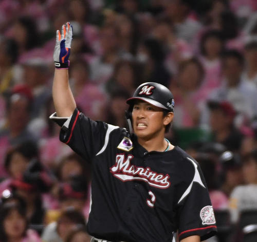 ロッテ角中勝也