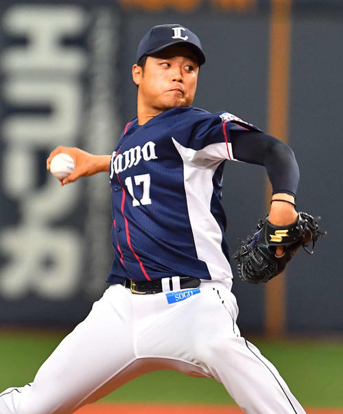 オリックス対西武　西武先発松本航（撮影・上田博志）