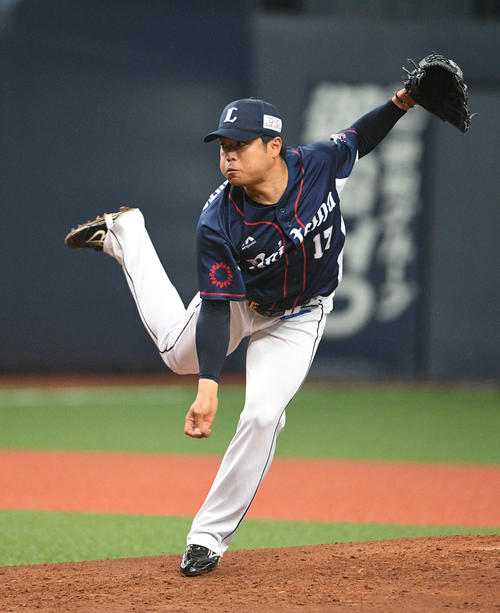 オリックス対西武　西武先発の松本航　（撮影・渦原淳）