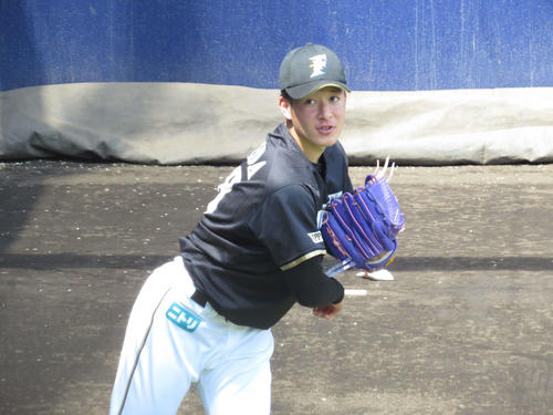 日本ハム吉田輝星投手（2019年5月16日撮影）