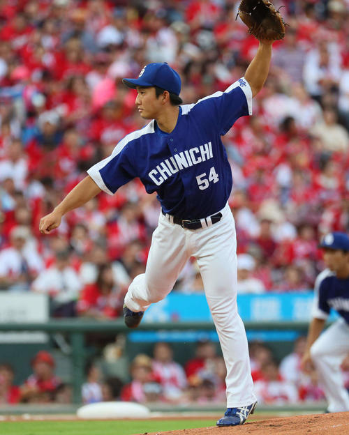 中日藤嶋健人（2018年8月26日撮影）