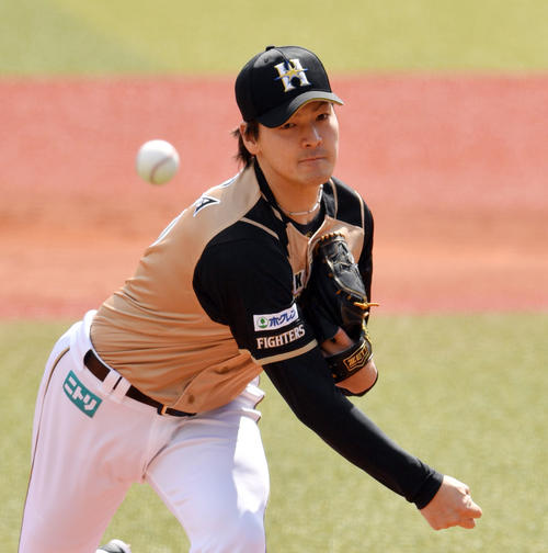 日本ハム有原航平（2019年5月6日撮影）