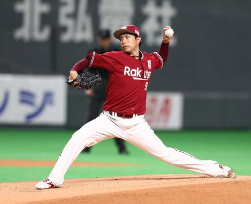 楽天辛島航（2019年4月23日撮影）