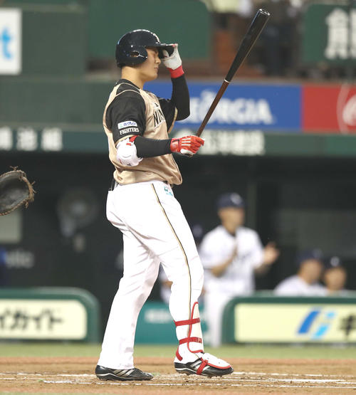 西武対日本ハム　2回表日本ハム1死、三振に終わる清宮（撮影・黒川智章）