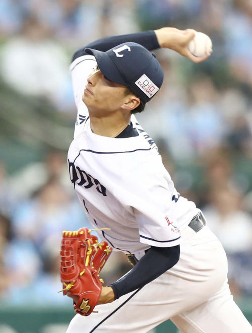7回に登板の森脇（撮影・黒川智章）