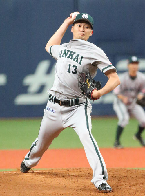 オリックス対ソフトバンク　ソフトバンク先発二保旭（撮影・上山淳一）