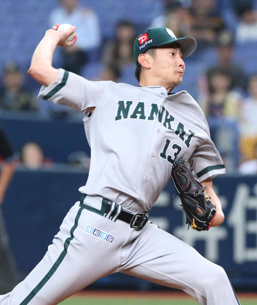 オリックス対ソフトバンク　ソフトバンク先発二保旭（撮影・上山淳一）