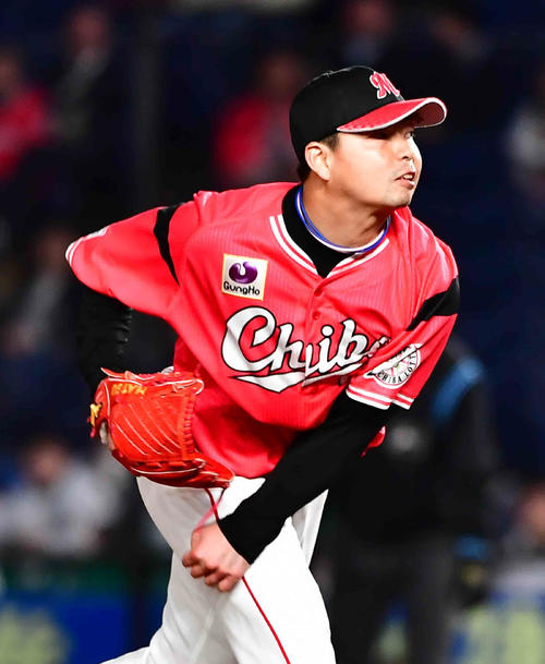 ロッテ松永昂大（2019年4月23日撮影）