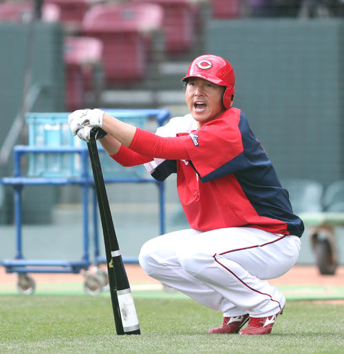 広島長野久義（2019年3月31日撮影）