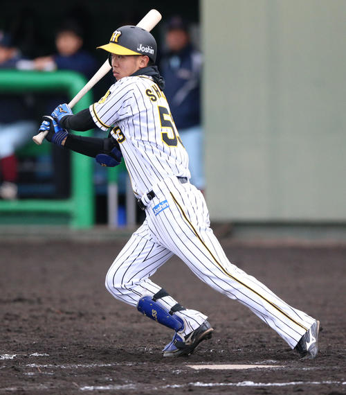 阪神島田海吏（2019年3月7日撮影）