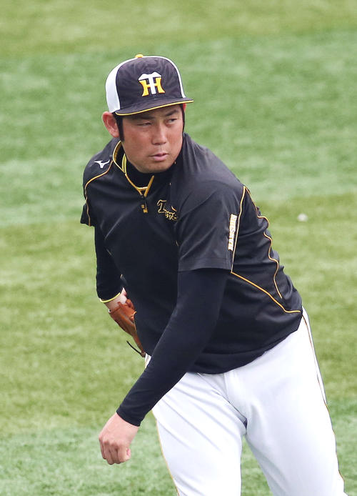 阪神岩田稔（2019年4月24日撮影）