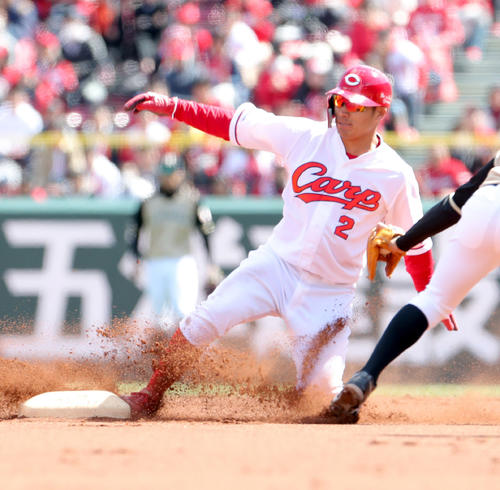 広島田中広輔（2019年3月13日撮影）