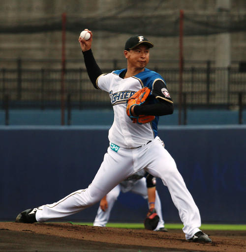 イースタン・リーグ　日本ハム対DeNA戦　2軍戦で今季初先発し、3回3安打2失点だった日本ハム村田（撮影・木下大輔）