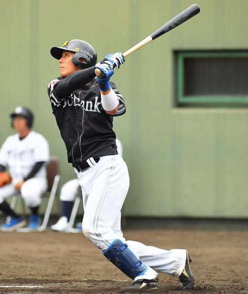 ソフトバンク九鬼隆平（2019年4月24日撮影）