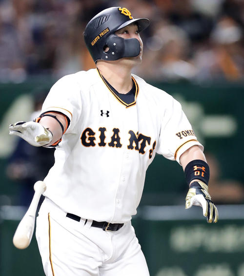 2019年6月9日、本塁打を放った阿部慎之助
