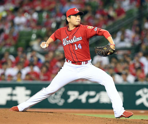 広島大瀬良大地（2019年6月5日撮影）