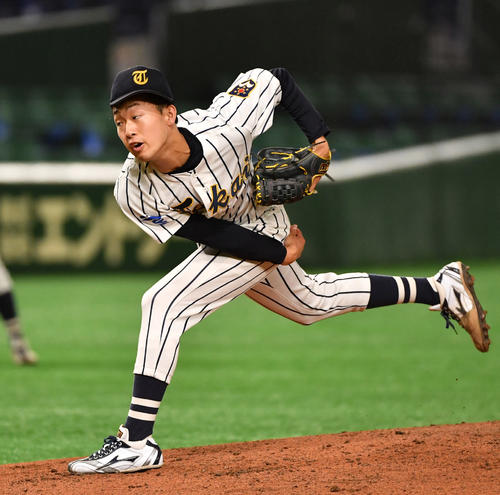 先発した東海大・山崎（撮影・柴田隆二）