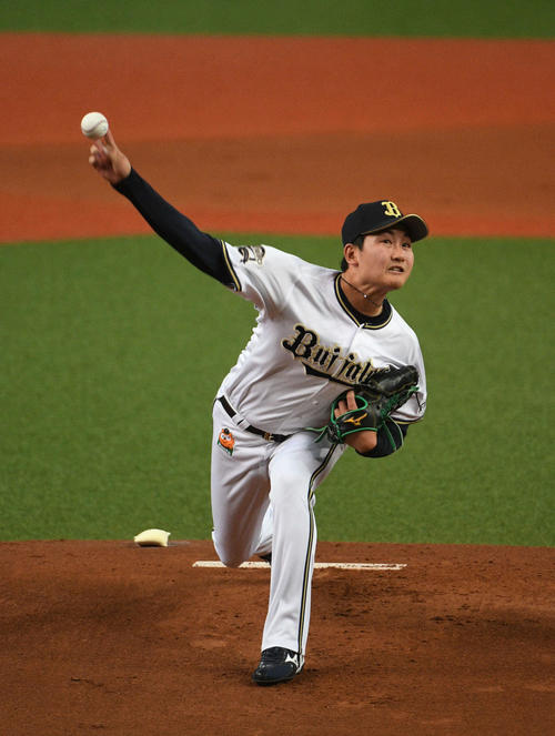 オリックス対中日　オリックス先発の竹安（撮影・渦原淳）