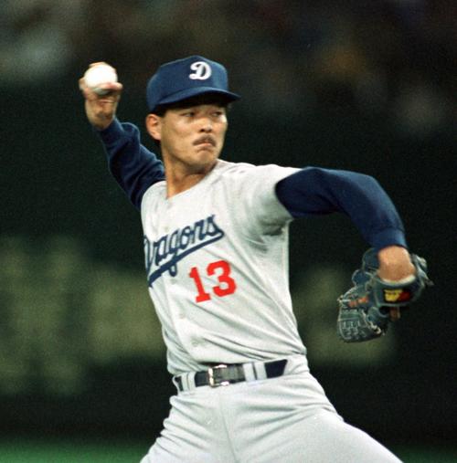 中日時代の小野和幸氏（1988年5月7日撮影）