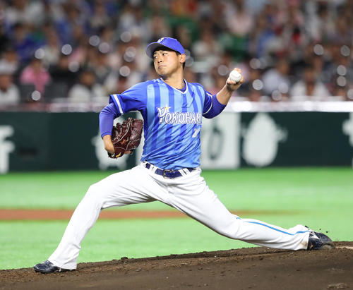 ソフトバンク対DeNA　DeNA先発・今永昇太（撮影・梅根麻紀）
