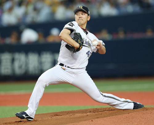 オリックス対阪神　オリックス先発の成瀬（撮影・前田充）