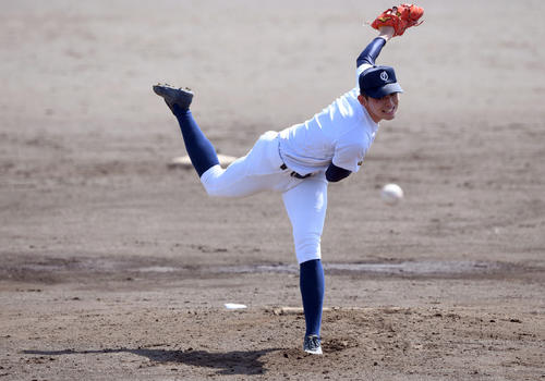 大船渡・佐々木朗希（19年6月2日、撮影・たえ見朱実）