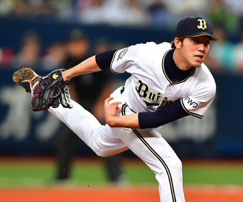オリックス対阪神　好投をみせる田嶋大樹（撮影・清水貴仁）