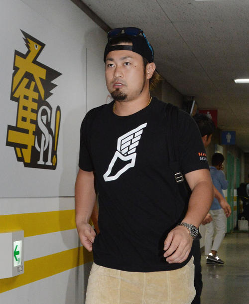 右上腕部の張りを訴え登録を抹消された森唯斗（2019年6月16日撮影）