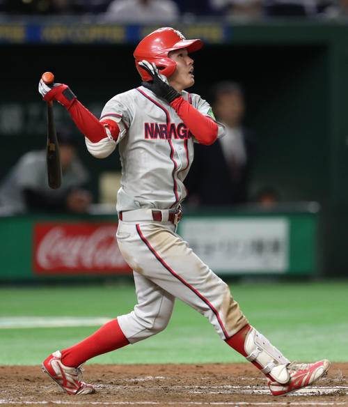 奈良学園大時代の北海道ガス・米満凪（2018年6月11日撮影）