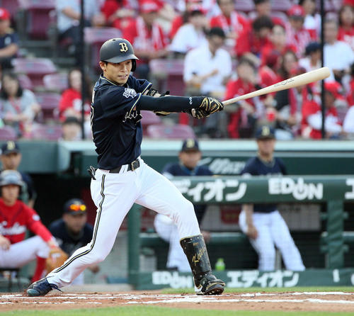 オリックス中川圭太（19年6月撮影）