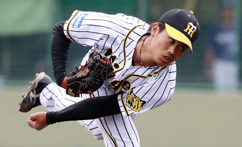阪神石井将希（2019年5月9日撮影）