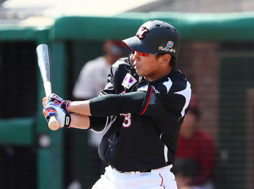 ロッテ角中勝也