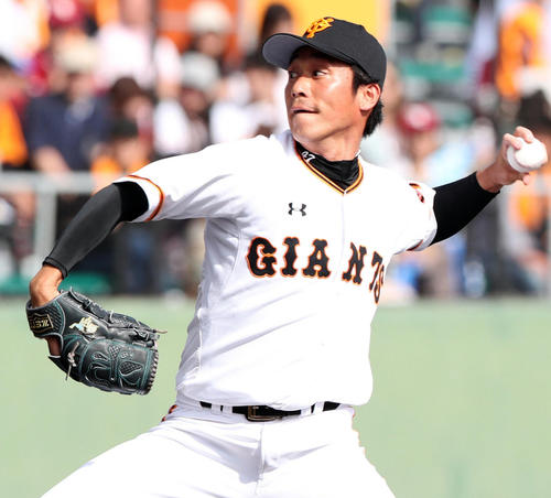 巨人吉川光夫（2019年2月23日撮影）