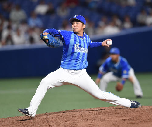 DeNA東克樹（19年5月30日撮影）