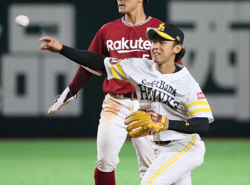 ソフトバンク今宮健太（2019年5月31日撮影）