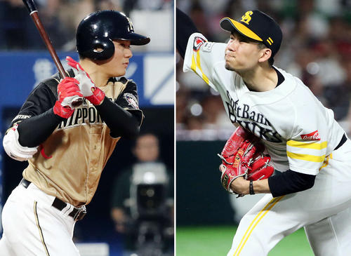 清宮幸太郎（左）と千賀滉大