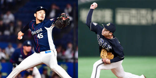 西武本田圭佑（左）とオリックス榊原