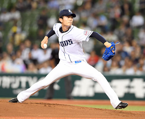 西武対オリックス　西武の先発今井（撮影・たえ見朱実）