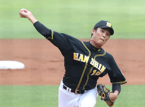 ウェスタンリーグ広島対阪神　広島戦に先発する藤浪晋太郎（撮影・白石智彦）