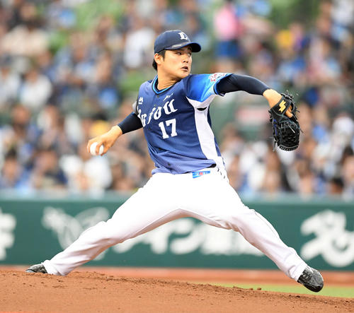 西武対オリックス　西武の先発松本航（撮影・たえ見朱実）