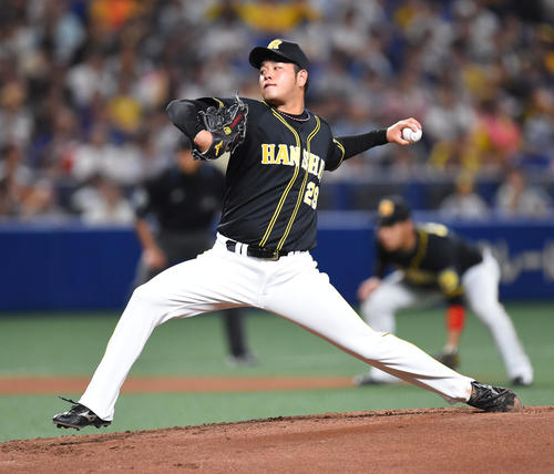 中日対阪神　先発し6回2安打無失点と好投した高橋遥（撮影・森本幸一）