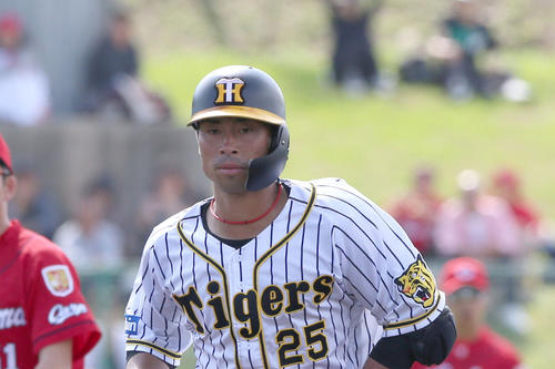 阪神江越大賀（2019年2月21日撮影）