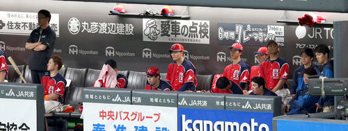 日本ハム対西武 意気消沈の日本ハムベンチ(撮影・佐藤翔太)