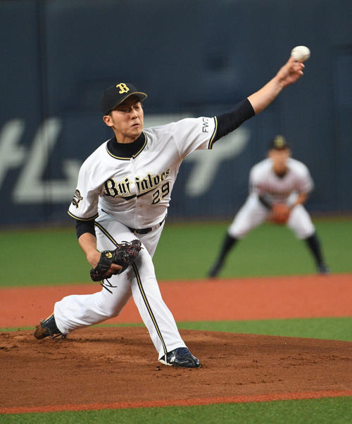 試オリックス対ロッテ　オリックス先発の田嶋（撮影・渦原淳）