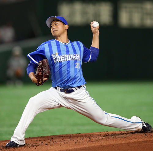 巨人対DeNA　DeNA先発の今永（撮影・狩俣裕三）